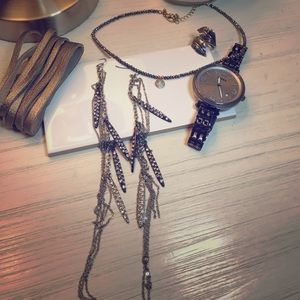 Fossil Watch jewelry set